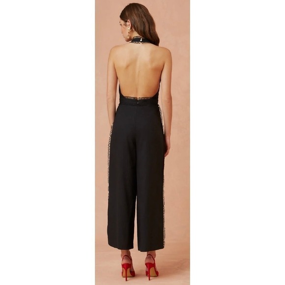 NWT Keepsake The Label Sleeveless, Wide Leg, Halter Jumpsuit - Picture 6 of 11